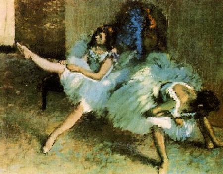 Edgar Degas Before the Ballet oil painting image